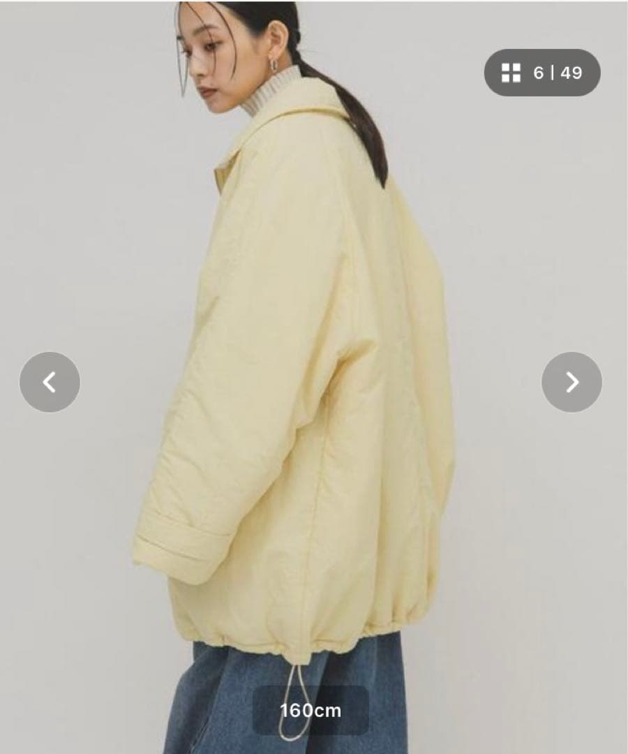 1度着用のみKBF モンスターパテッドミドルコート