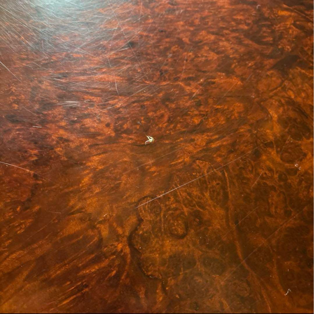 木製 不規則形座卓 大きめオーバルテーブル 極厚天板