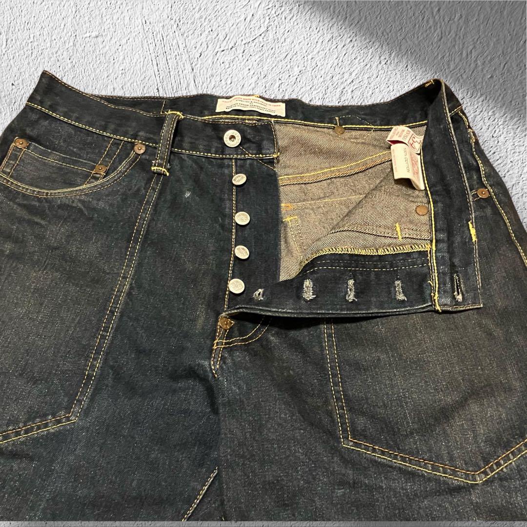 【超希少】EVISU PARISサントノレ本店限定モデルシンチバックW34 濃紺