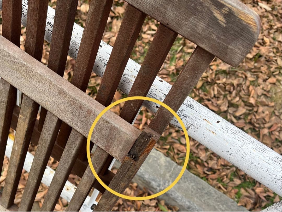 c）ヴィンテージ・ポピュラー折りたたみチェア 木製折りたたみチェア ブラウン