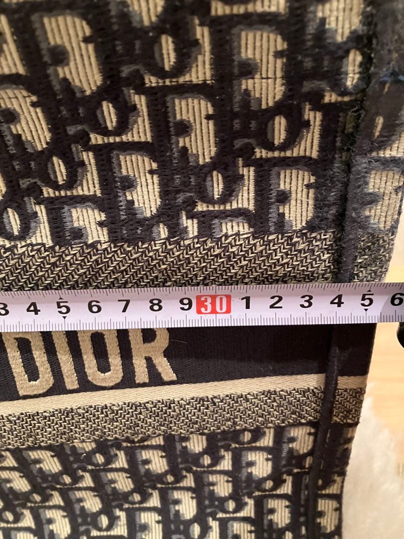 CHRISTIAN DIOR トートバッグ ネイビー/ベージュ