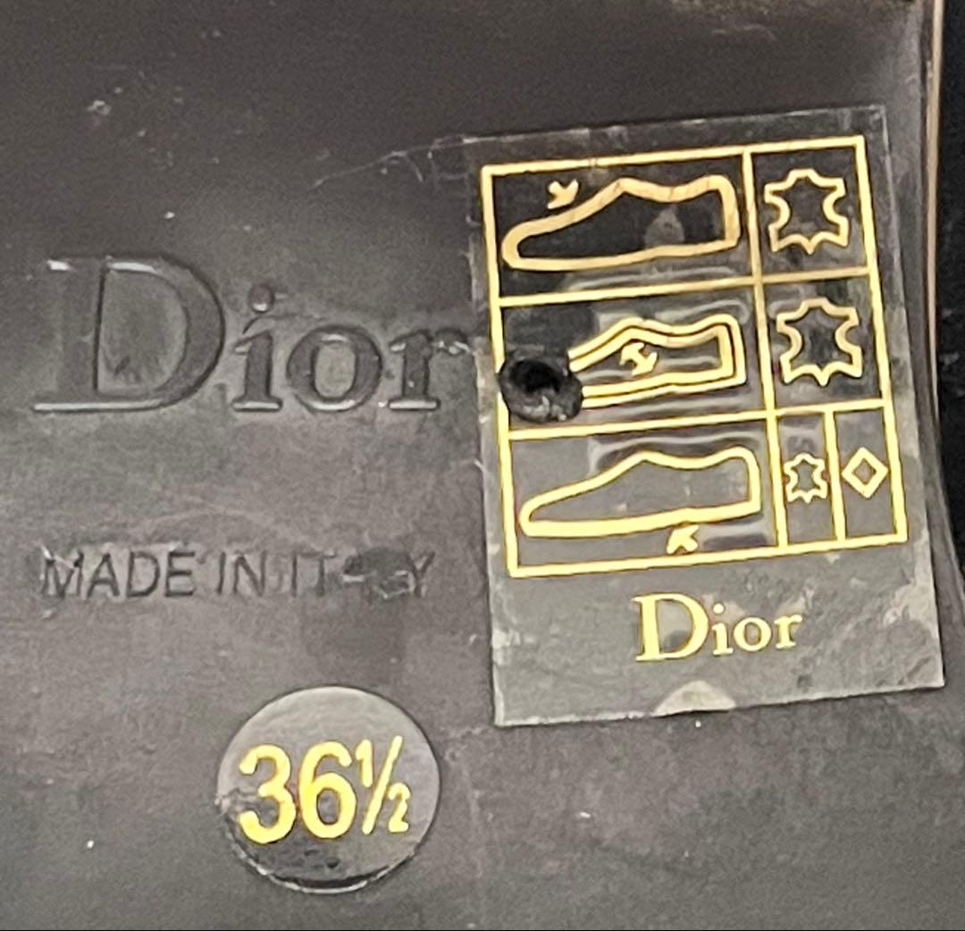 【値下げ ⭐︎ 美品】Dior ディオール黒 ブーツ36.5 D-QUEST
