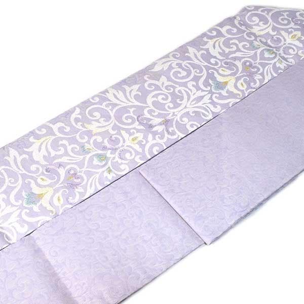 na_y_93_仕立て上り品 九寸 名古屋帯 弥栄織物 正絹 綿芯入り 新品