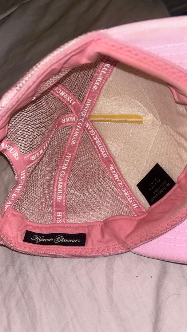 hysteric glamor スタッズ付きキャップ ピンク