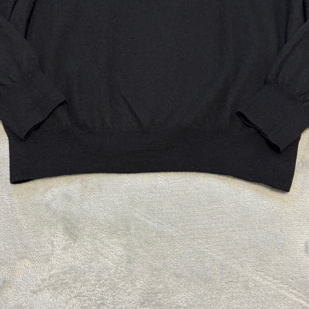 美品✨Gran Sasso モックネック 50 ニット セーター 黒 現行