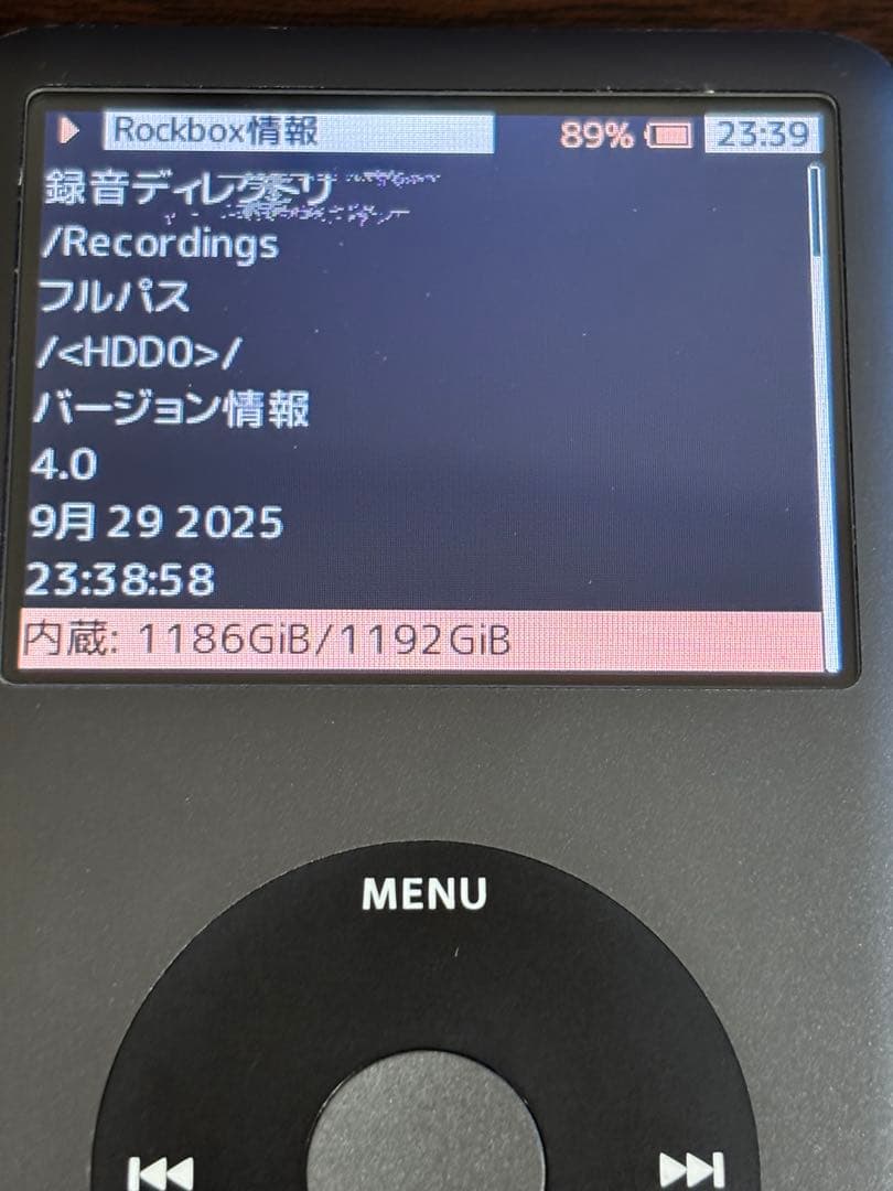 ソ*郎様 SSD1TB超 バッテリー新品　Apple iPod classic