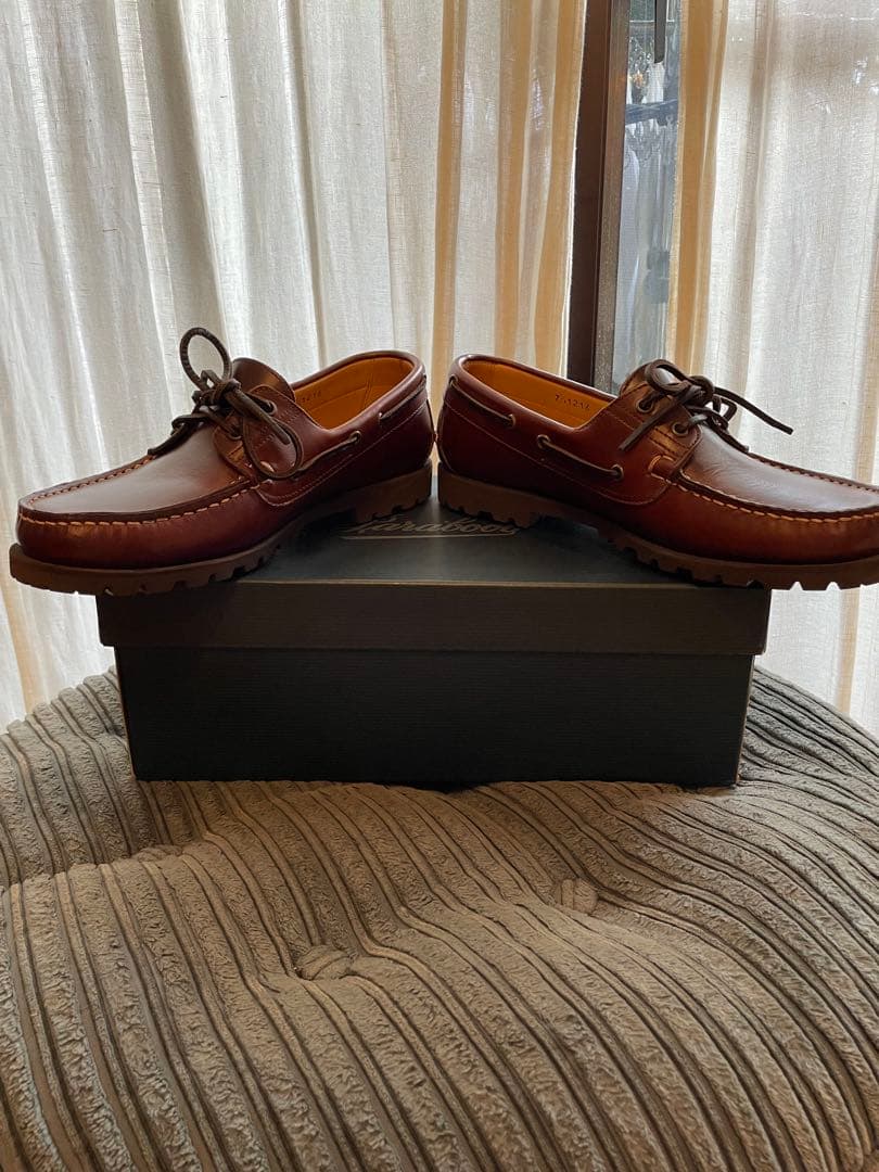 ほぼ新品 UK7.5 Paraboot Malo MARRON AMERICA