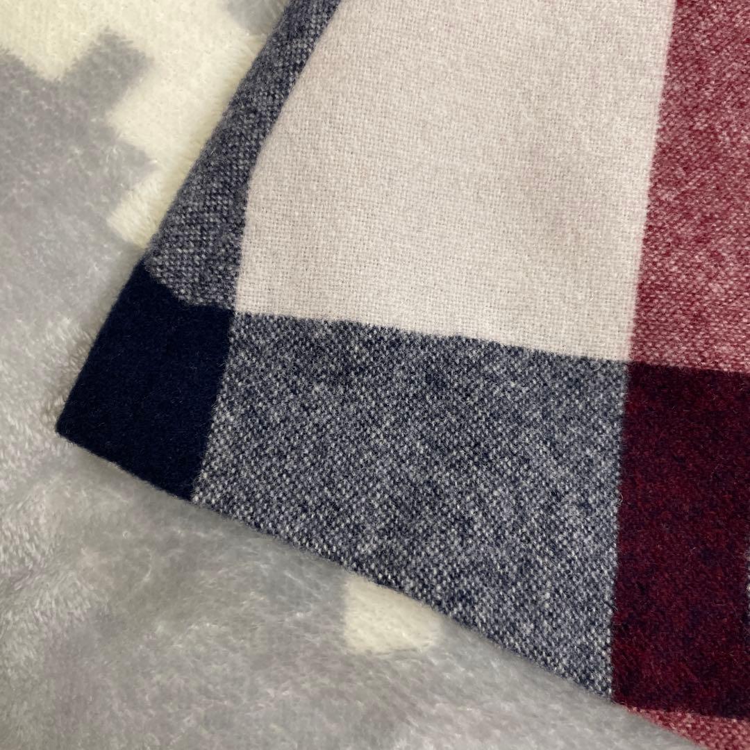 ブルーレーベル クレストブリッジ ニットワンピース ピンクチェック柄　38