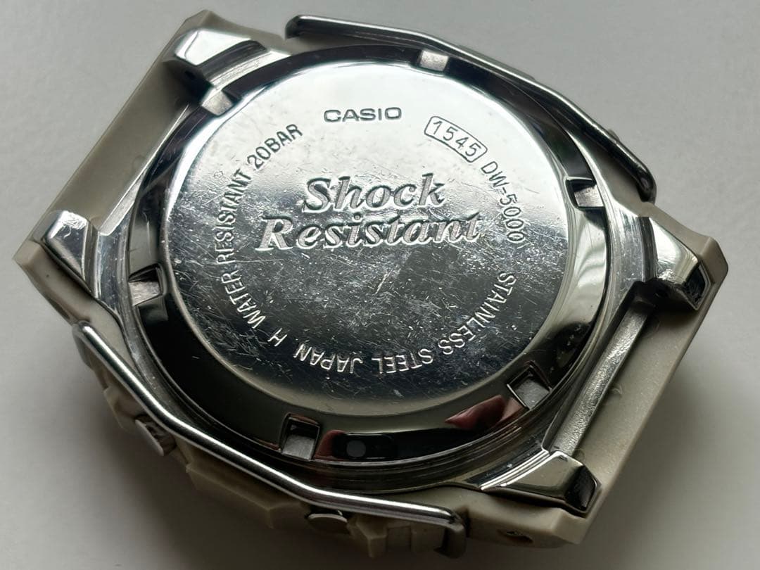 G-SHOCK/オリジン/DW-5000/スクリューバック/シルバー/ビンテージ