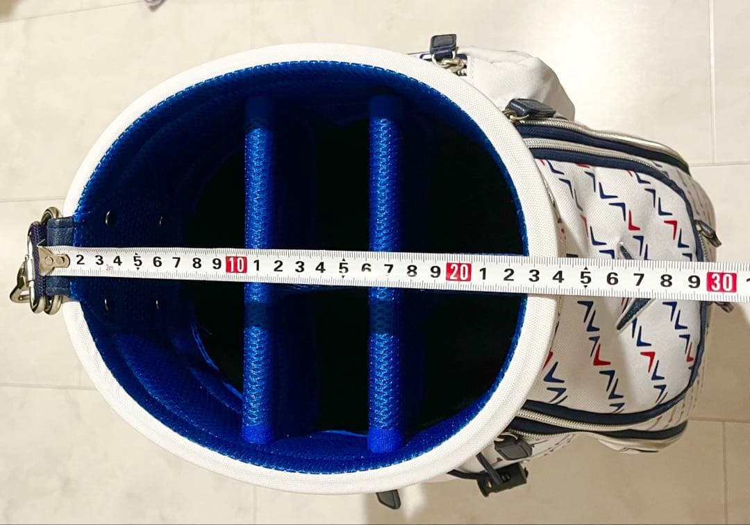 キャロウェイ　ゴルフバッグ　ホワイト　ネイビー