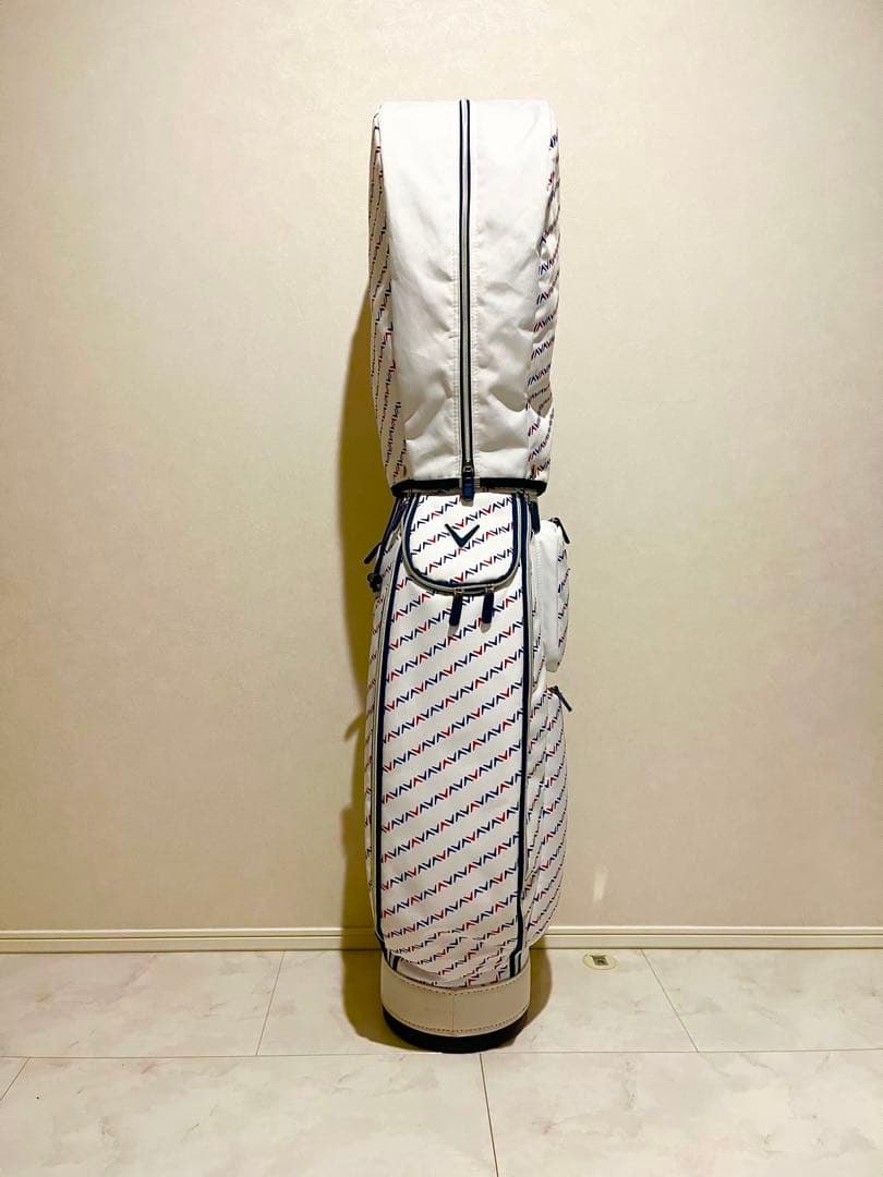 キャロウェイ　ゴルフバッグ　ホワイト　ネイビー