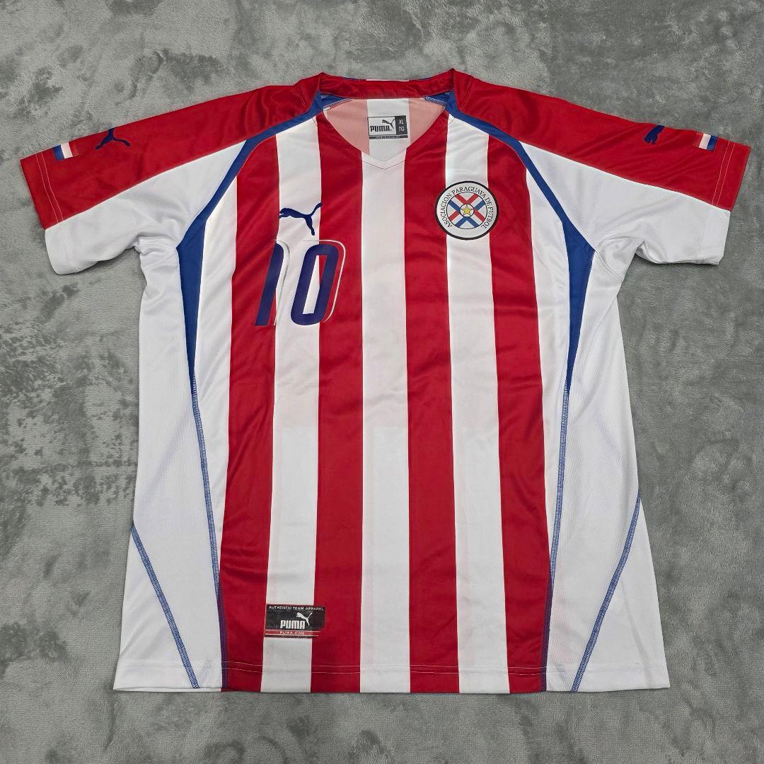 パラグアイ代表　アクーニャ　ユニフォーム　XL　PUMA　プーマ　ストライプ