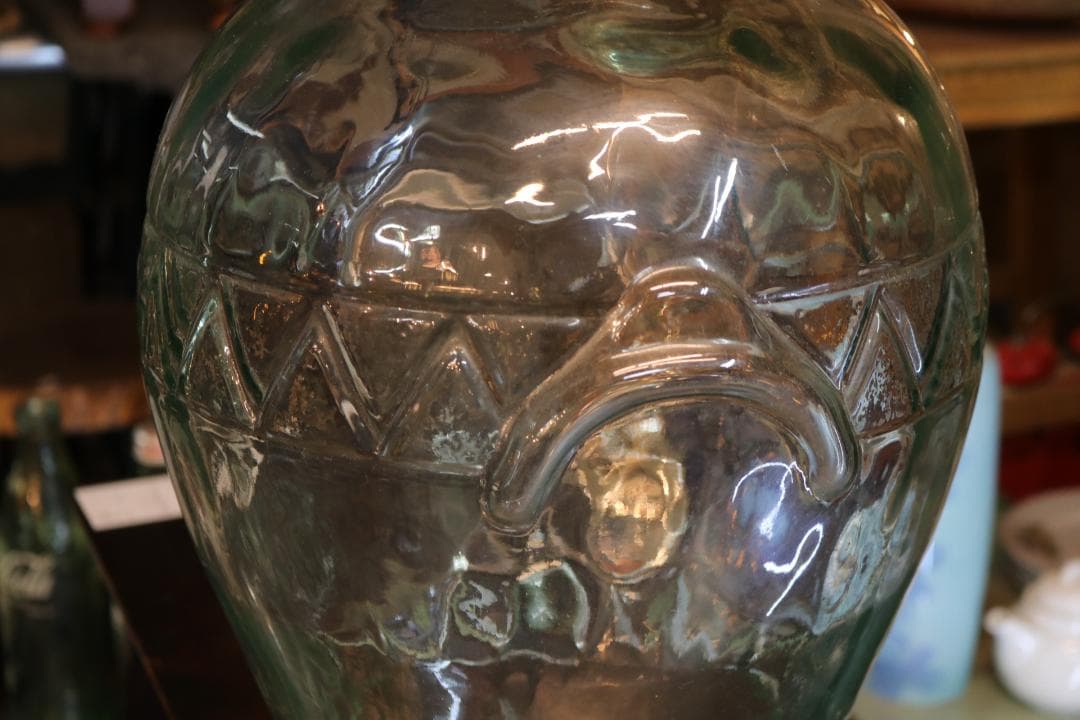 イタリア製 ガラス瓶 水瓶 フラワーベース 高さ43cm