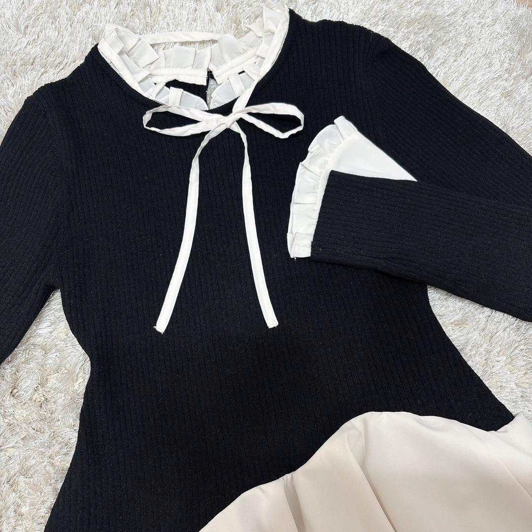 SNIDEL Sustainableドッキングミニニットワンピース