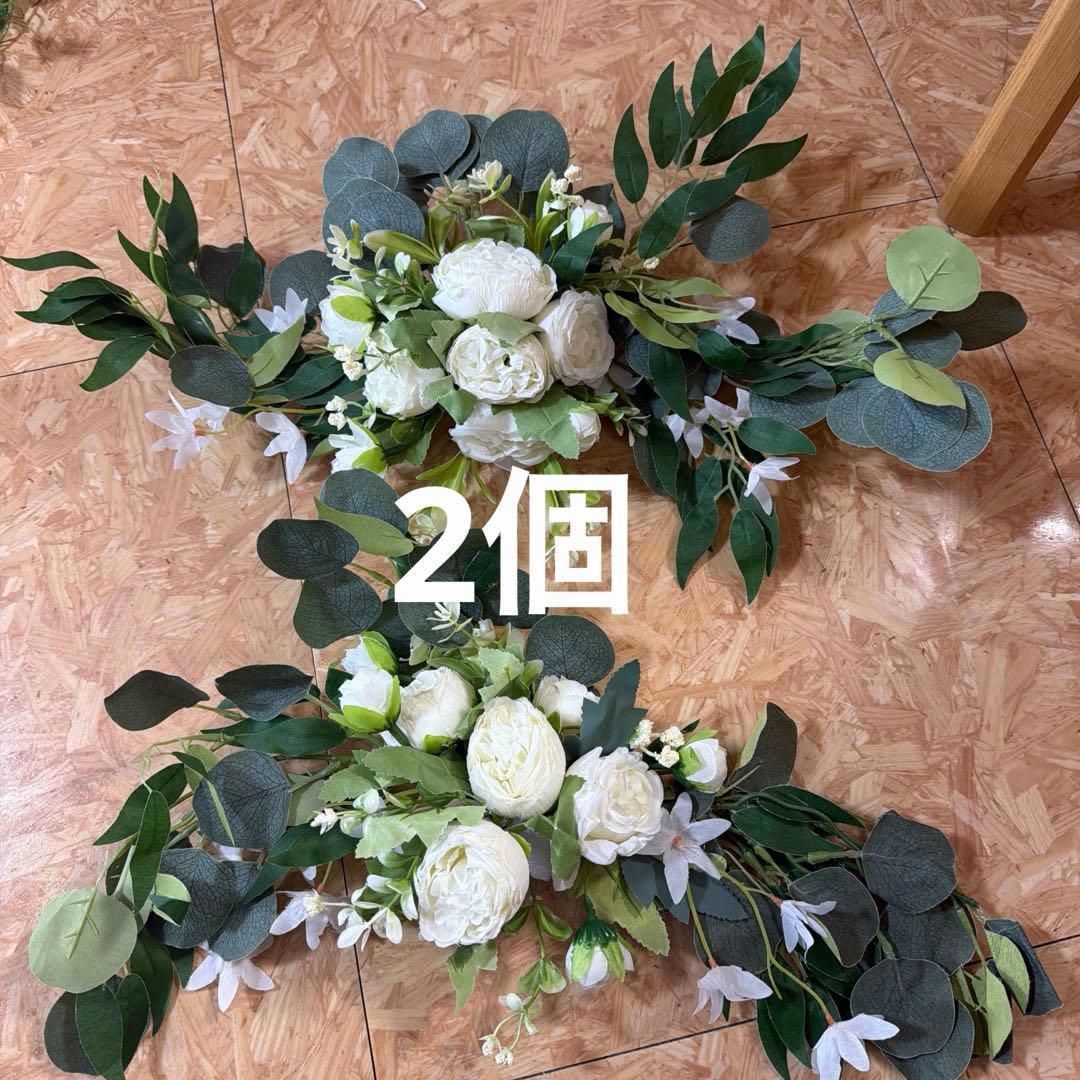 ホワイトピオニー造花アレンジメント