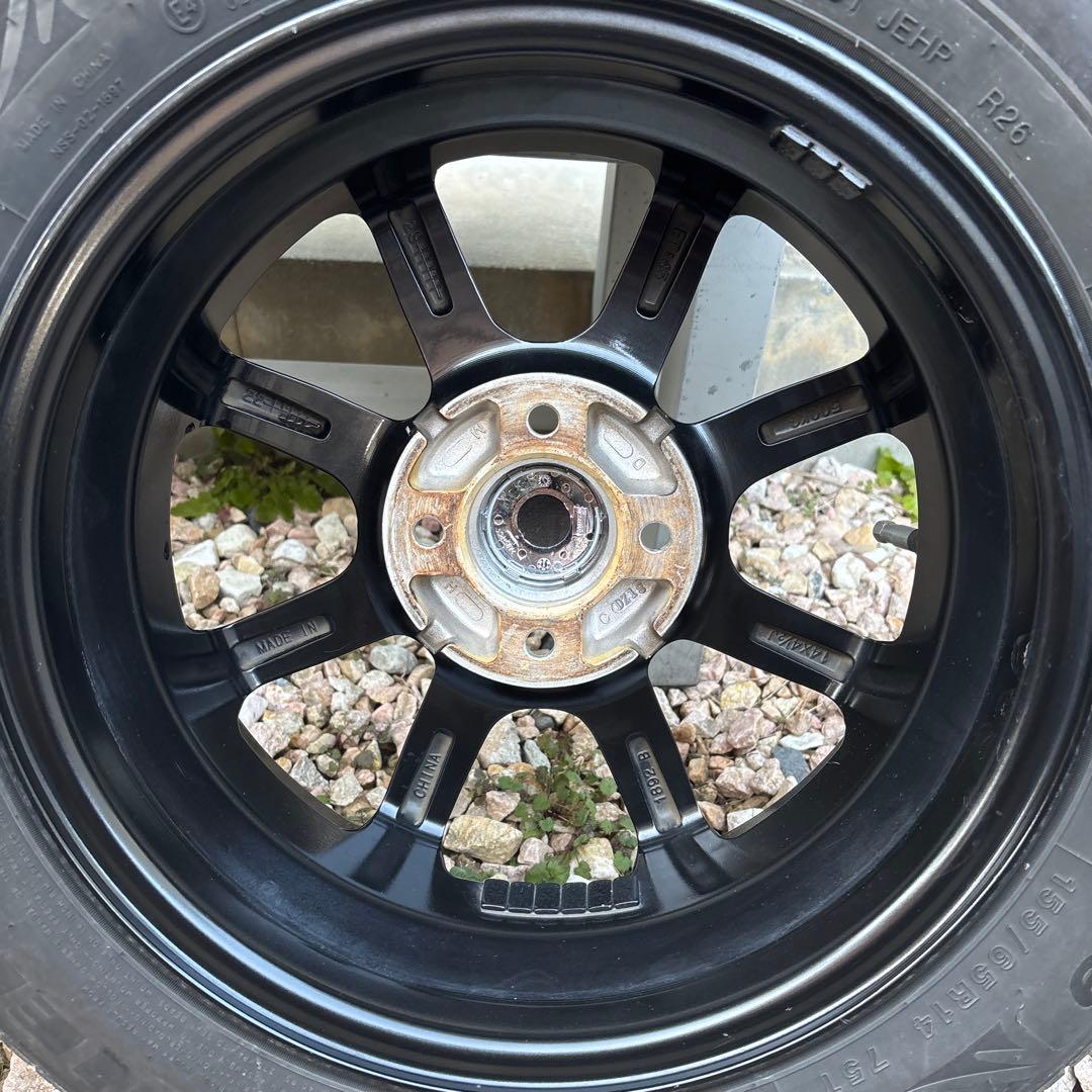 ホイールPW-S8 14x4.5、タイヤ155/65R14 MINERVA