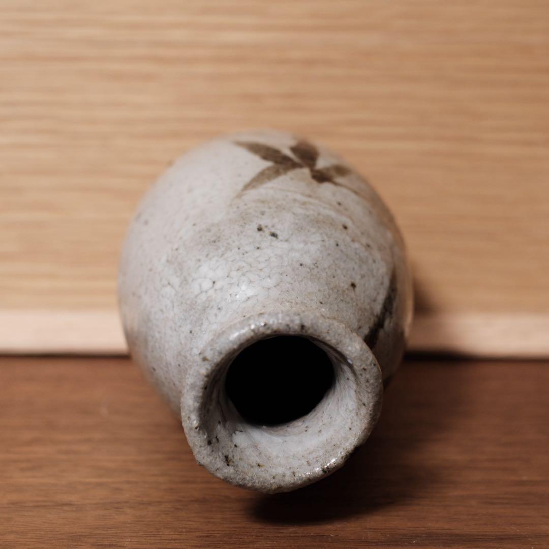 【1/24まで】西岡小十 『絵唐津徳利 』　共箱　抜群の上り