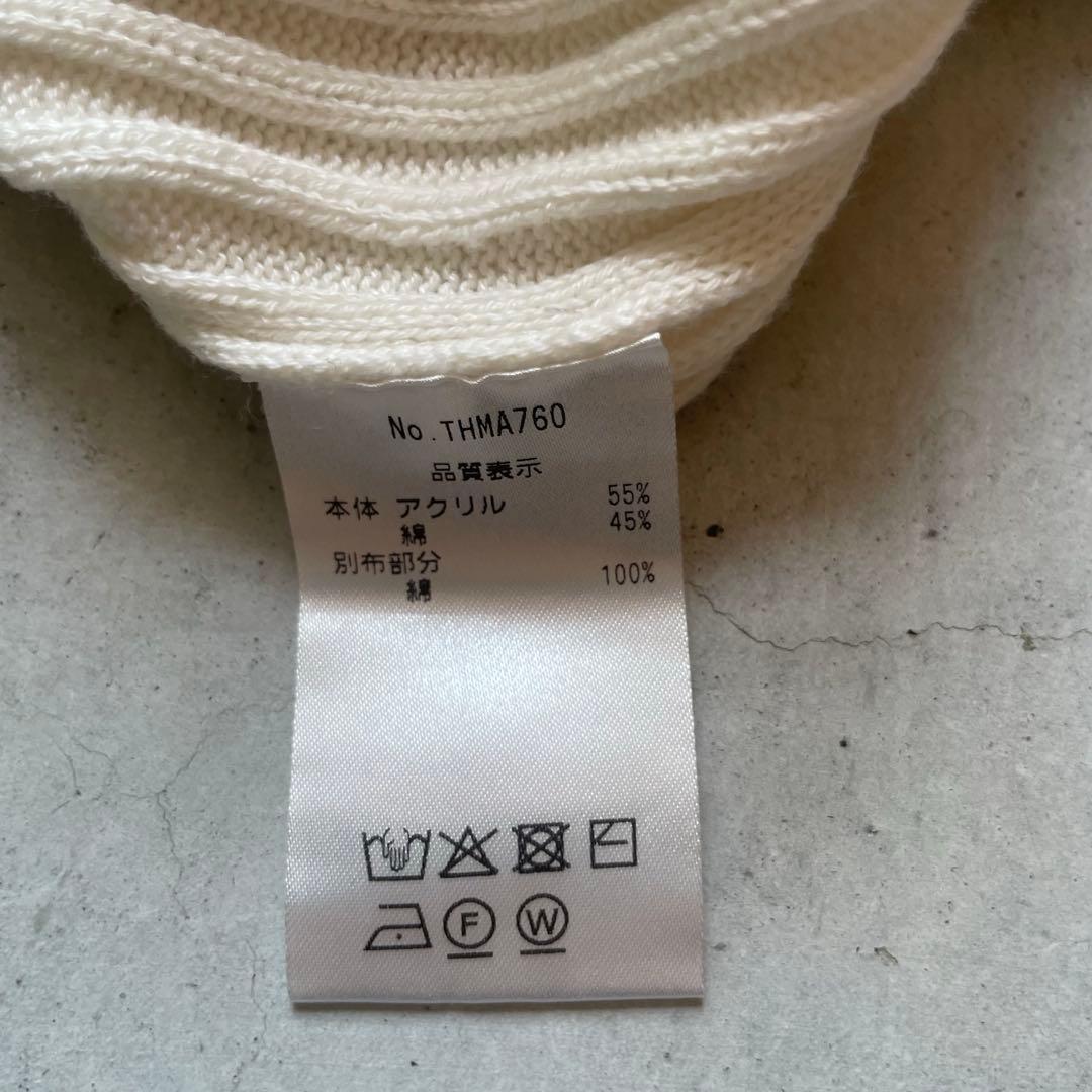   GOLF クルーネックリブ編みセーター　メンズM