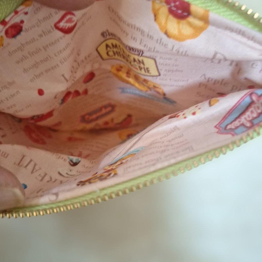 激レアパグパネル生地　ハンドメイド　まちなしバッグ　フラットポーチ