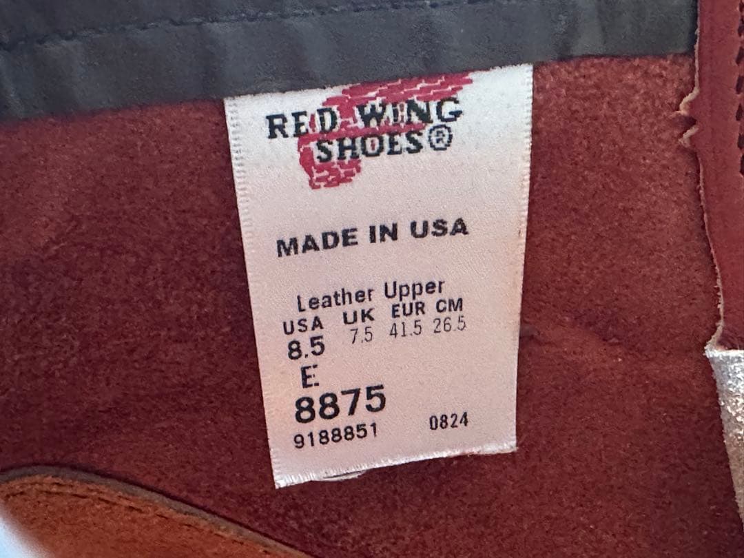 REDWING レッドウィング　アイリッシュセッター　赤茶　8875 犬タグ