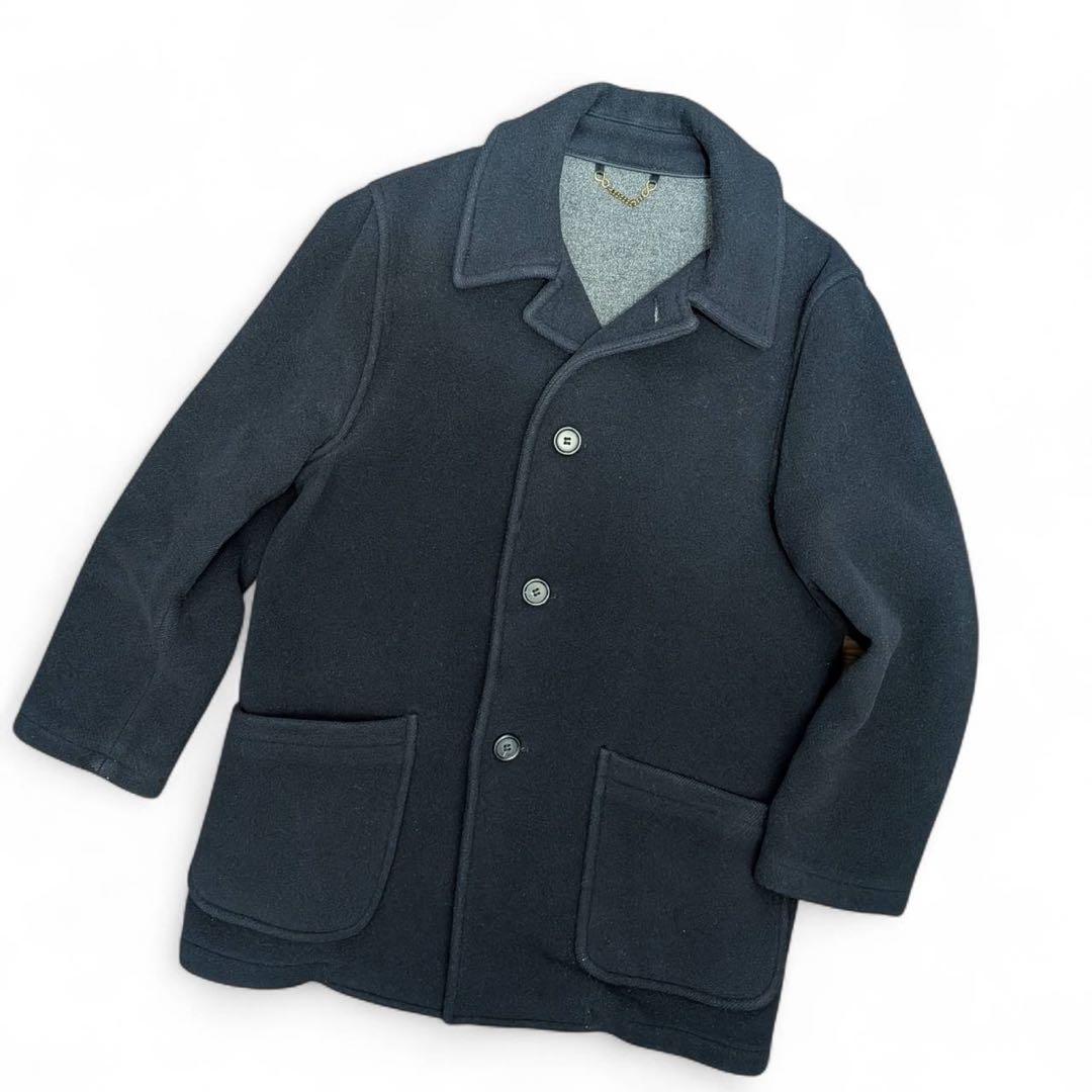 美品 ブルックスブラザーズ チェスターコート ウール100% Sサイズ ブラック