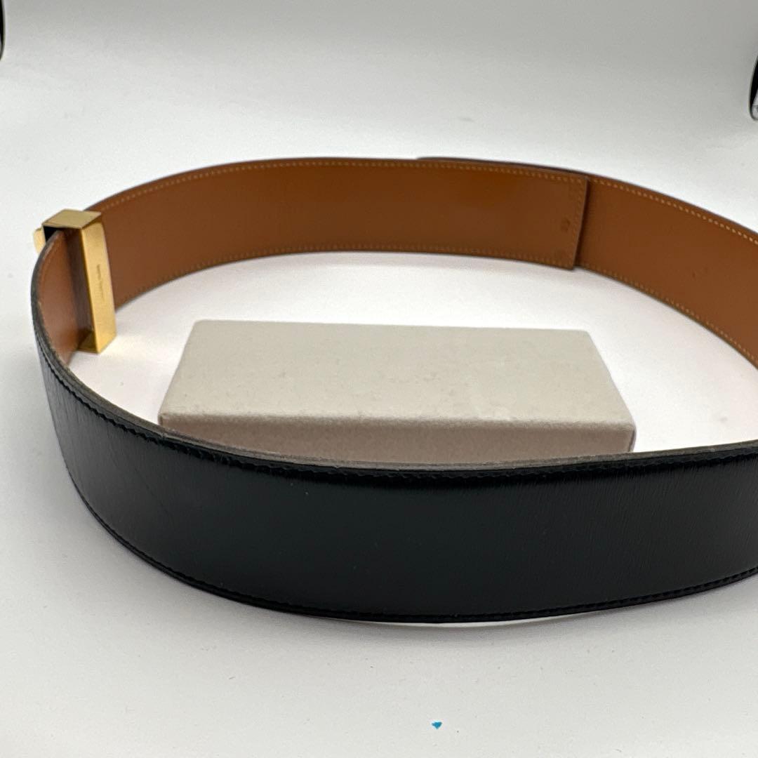 エルメスレザー、茶色、ベルト、正規品　全長　74cm