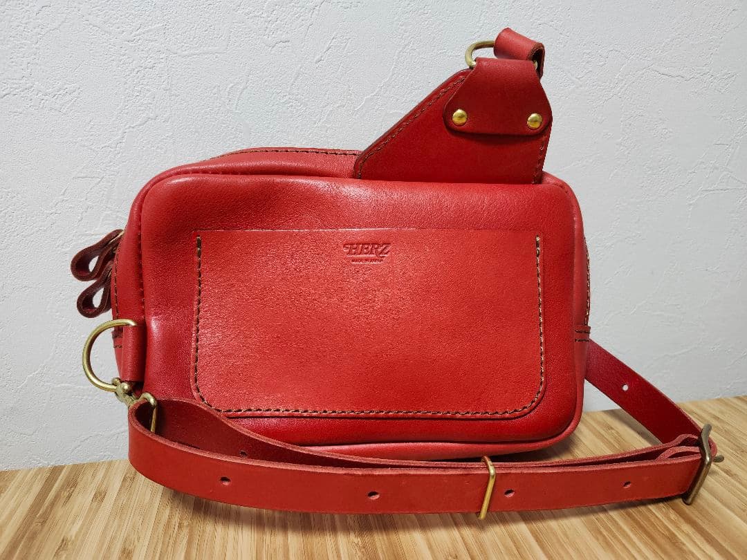 HERZ/ヘルツ/50周年アウトドア企画/チェストバッグ/赤/中古