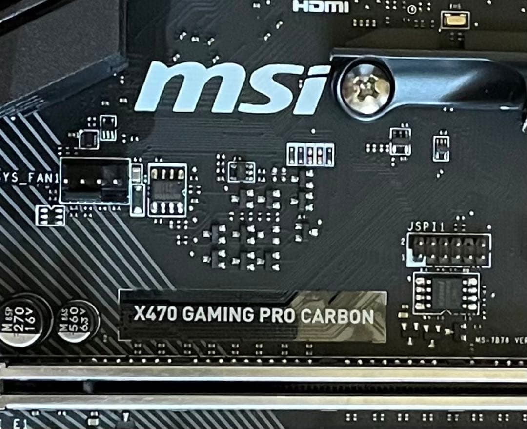 マザーボード MSI X470 GAMING PRO CARBON + DDR4 32GB