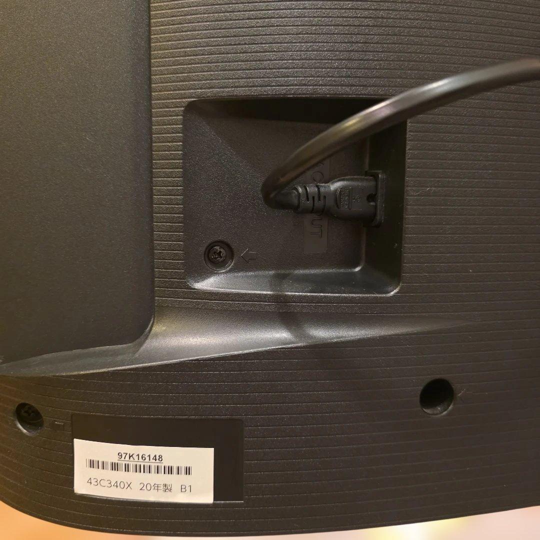 美品　REGZA 43インチ液晶テレビ 2020年製 312