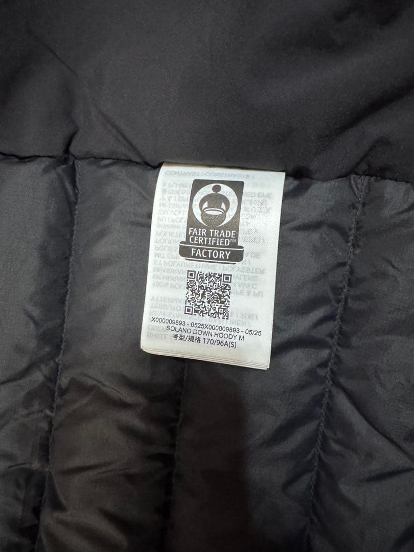 新品未使用 アークテリクス ソラノダウンフーディー　Sサイズ