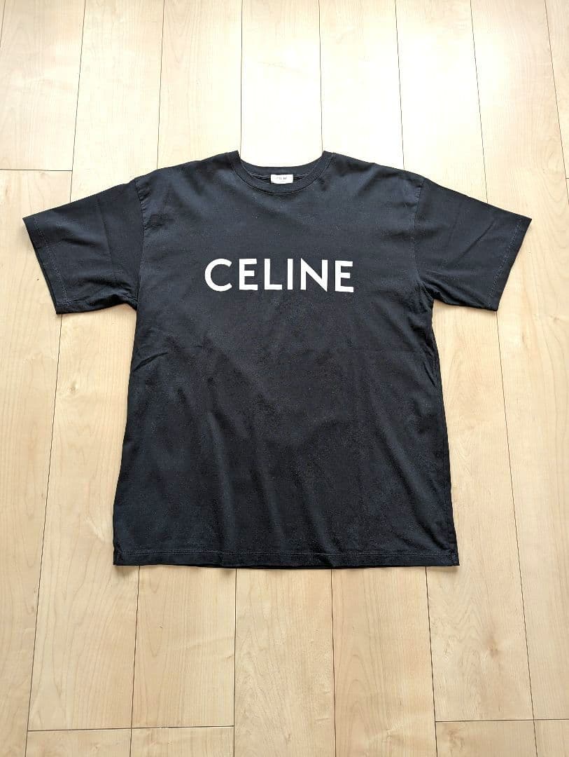 セリーヌ　Tシャツ　ブラック　Mサイズ