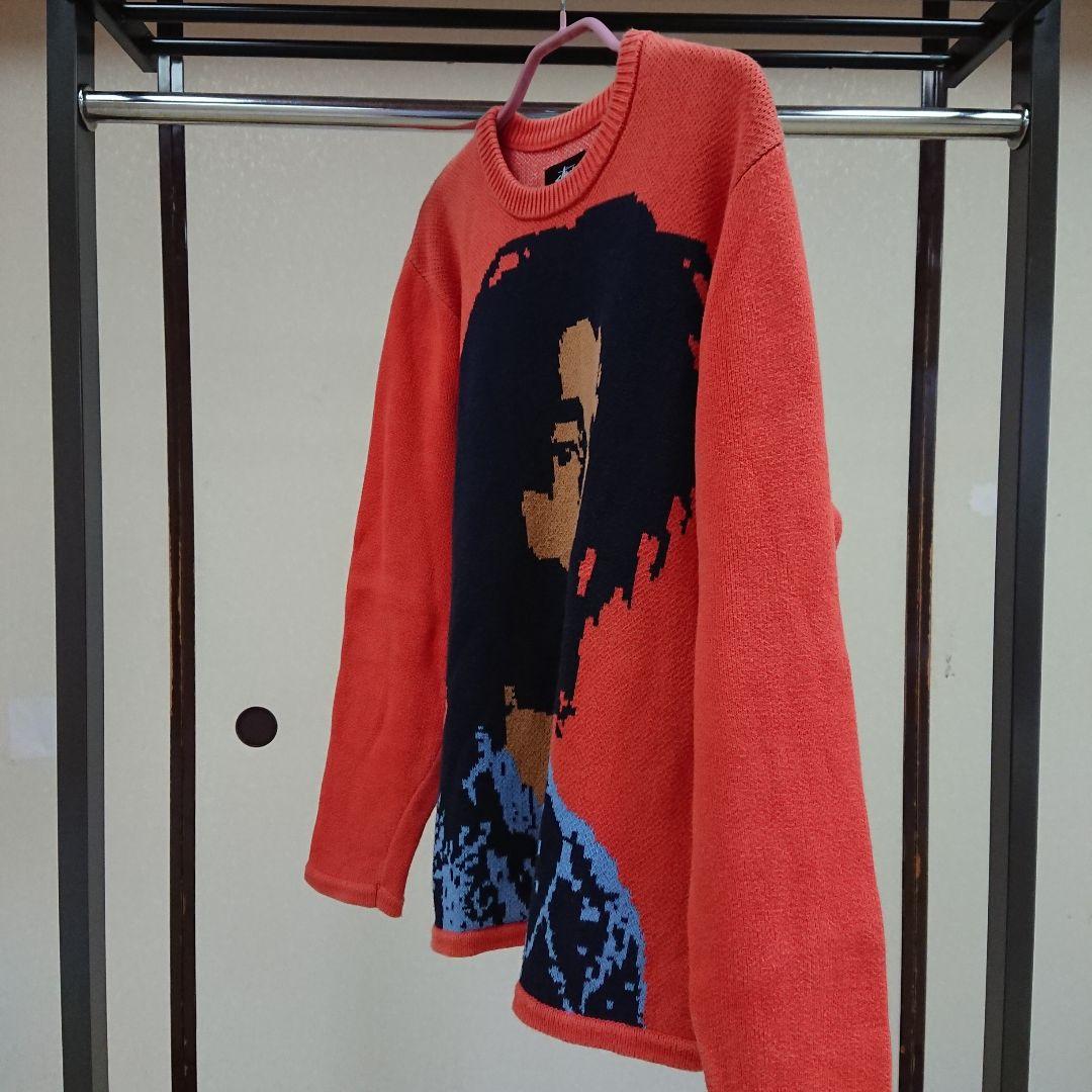 STUSSY × BOB MARLEY 長袖ニット