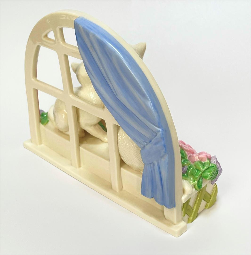 大きなサイズ レノックス 猫 フィギュリン love in bloom