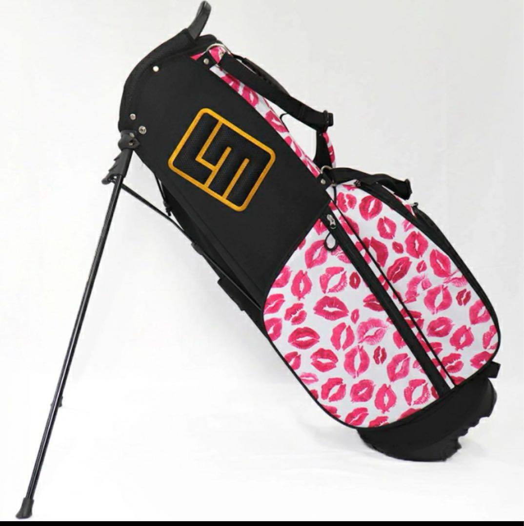 LOUDMOUTH キスマーク柄 軽量　新品 9インチキャディバッグ