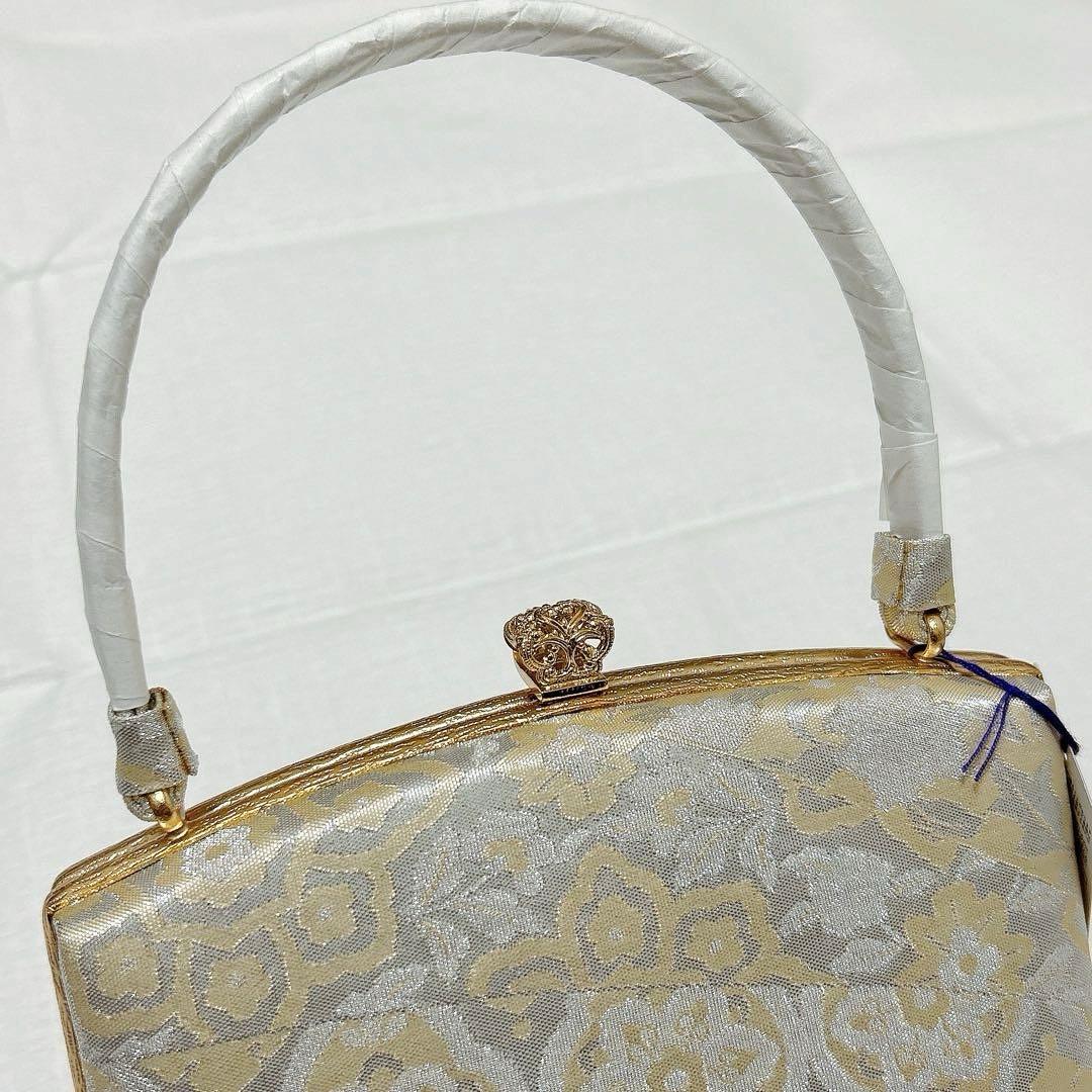 神田胡蝶　和装バッグ　草履　セット　フォーマル　金銀　礼装　未使用品