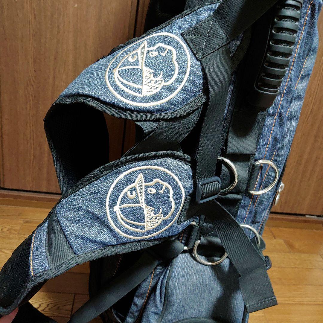 EVISU GOLF キャディバッグ ゴルフバッグ デニム スタンド付 芝生くん