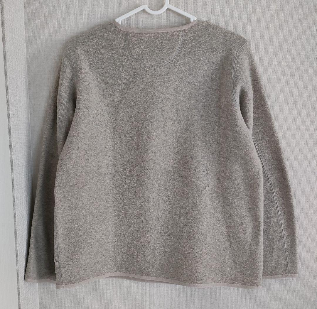 美品　DANTON フリースプルオーバー　ベージュ36