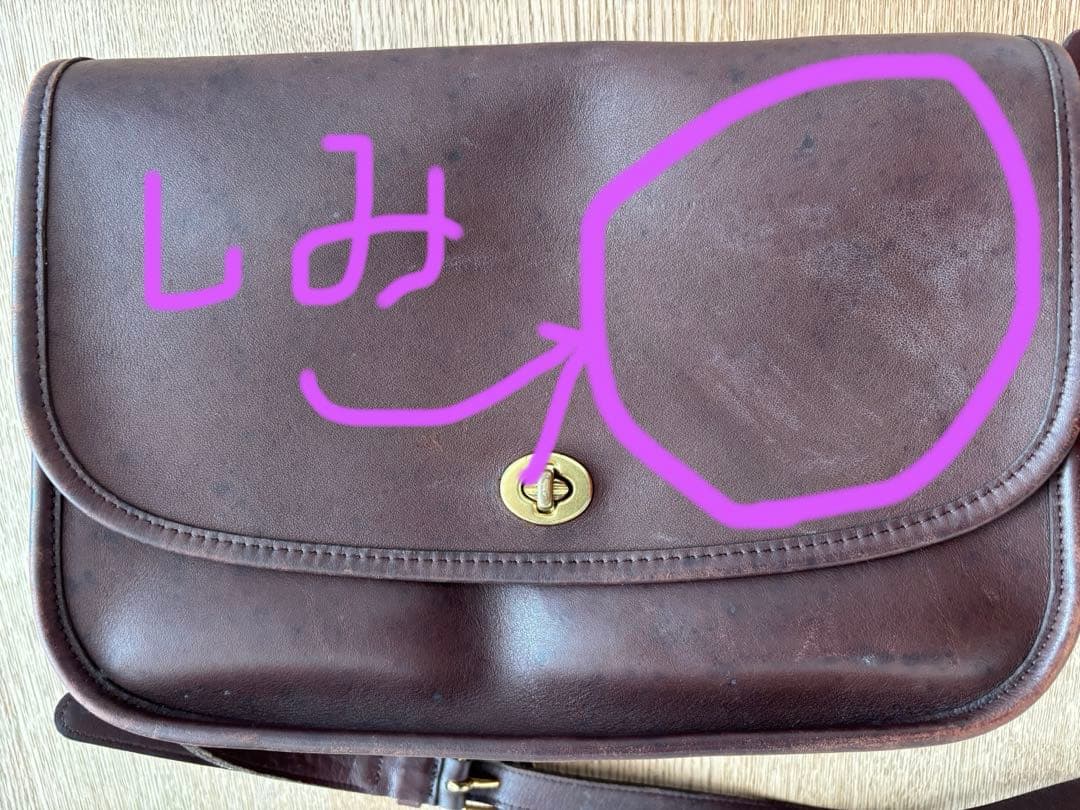 オールドコーチ　coach オールレザーショルダーバッグ