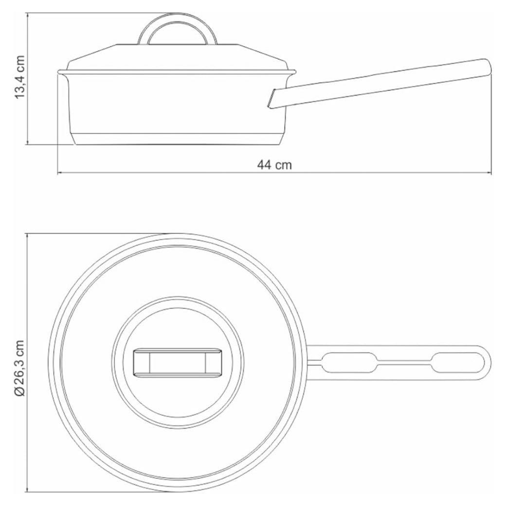 未使用 トラモンティーナ TRAMONTINA ステンレス ソテーパン 24cm