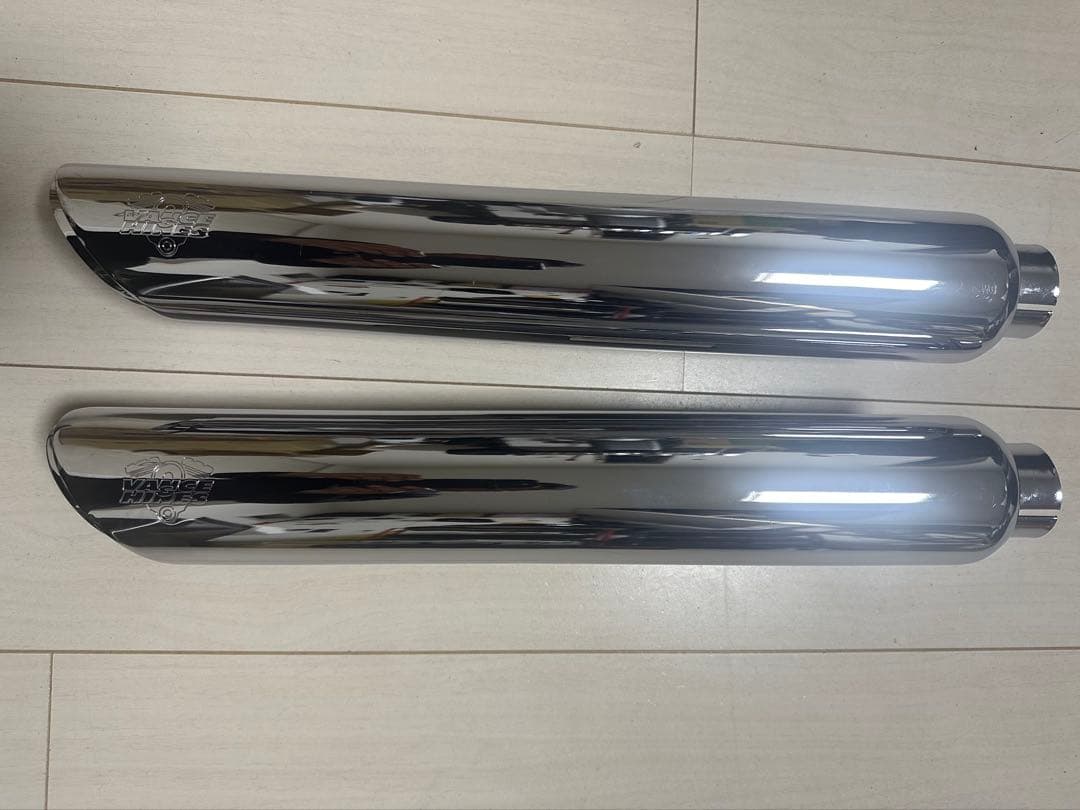 ソフテイル バンス＆ハインズ ツインスラッシュ スリップオン マフラー値下げ