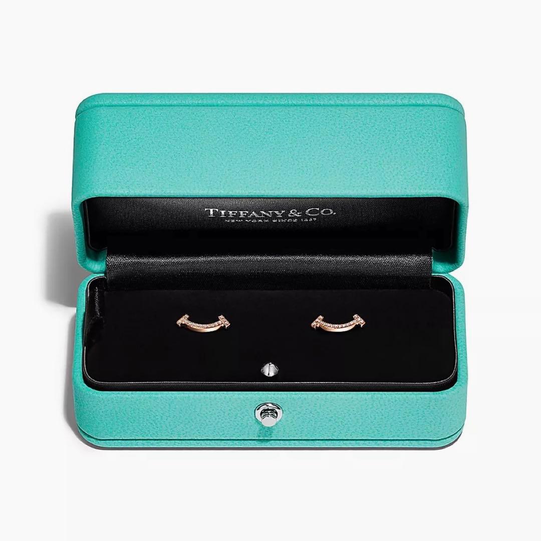 ティファニー　tiffany Tスマイルピアス　ローズゴールド　右耳のみ