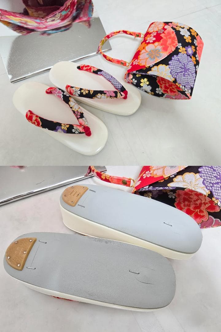 七五三　7歳　ブランド　花うさぎ　着物　セット　女の子 *c32