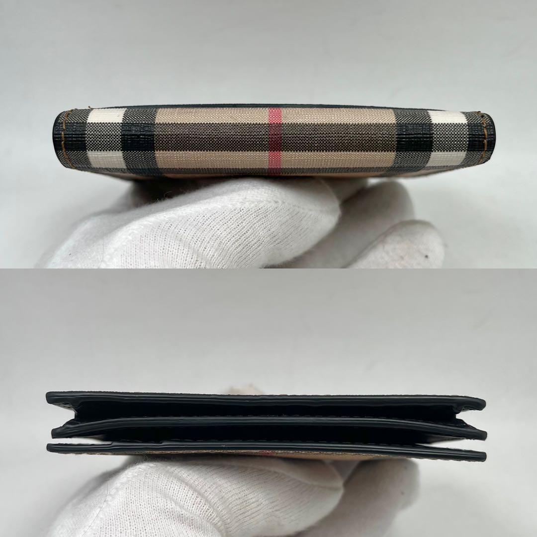 【極美品】バーバリー　名刺入れ　ノバチェック　希少　カードケース　定価3.3万