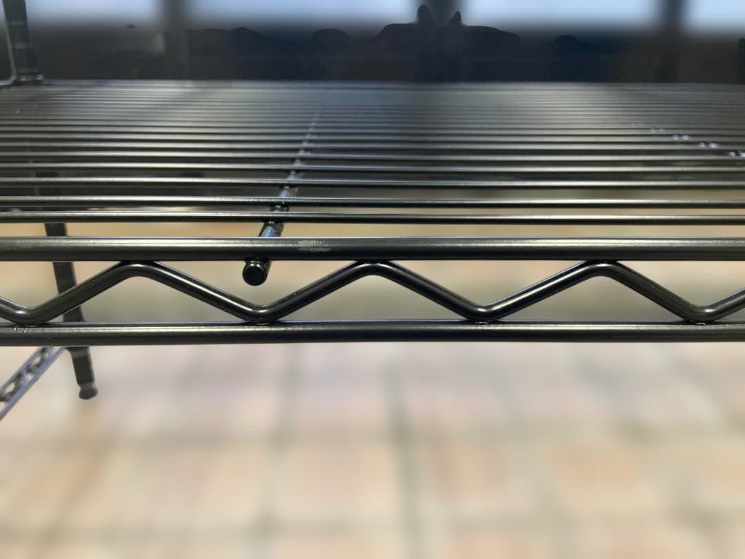  ERECTA 3方クロスバー黒アクリル板×３※ポール天キャップ１個無し