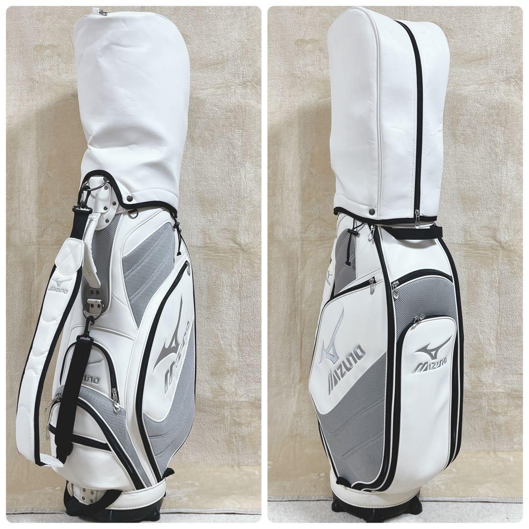 K033 MIZUNO キャディバッグ フード付き 9型