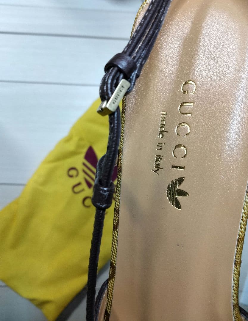 【新品】グッチ GUCCI × アディダス コラボ ヒール ミュール パンプス