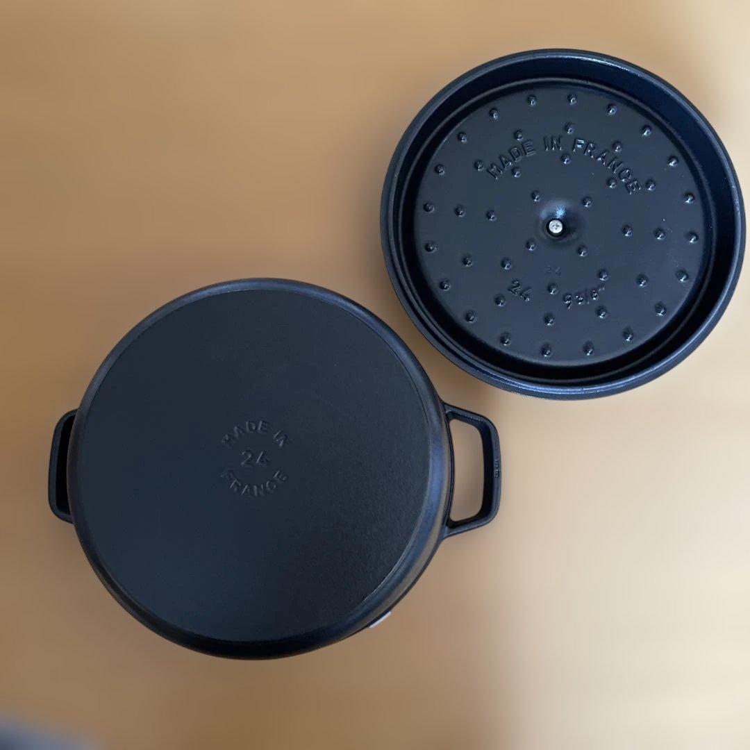 新品 ストウブ ピコココットラウンド24cm