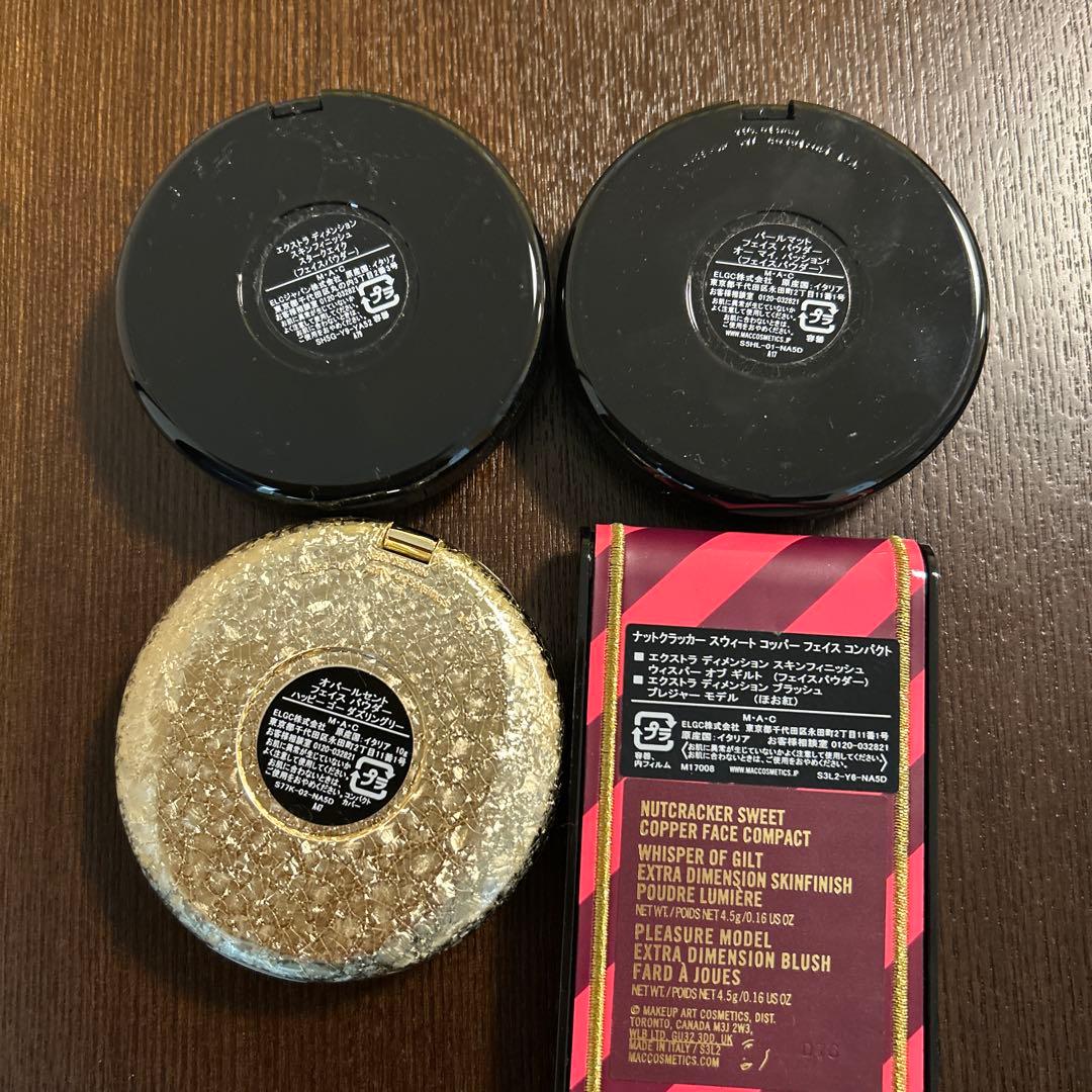 MAC アイシャドとハイライトとチーク　サンプル付き