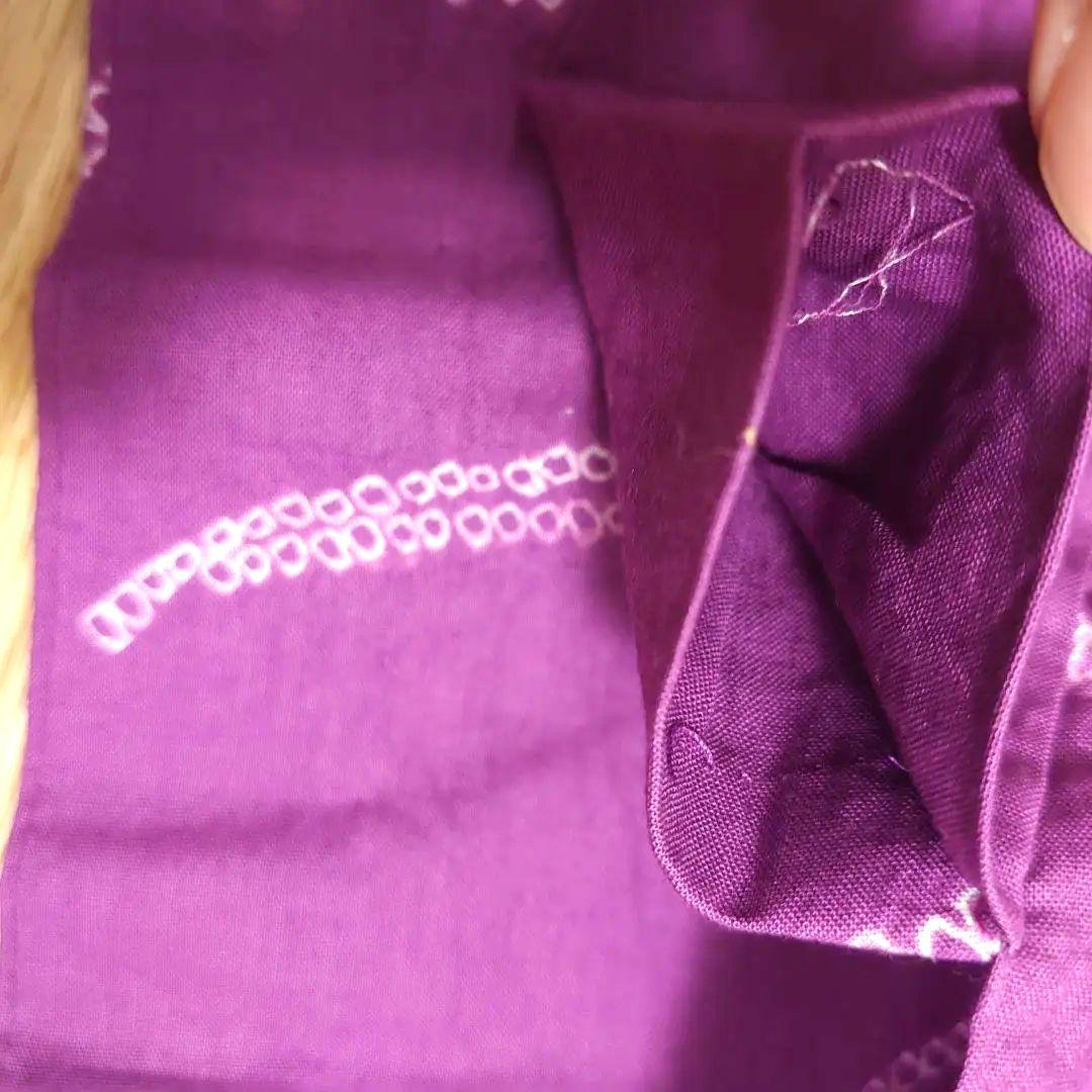 【有松鳴海絞】有松絞り浴衣 深紫 菖蒲 身丈163cm裄丈67cm