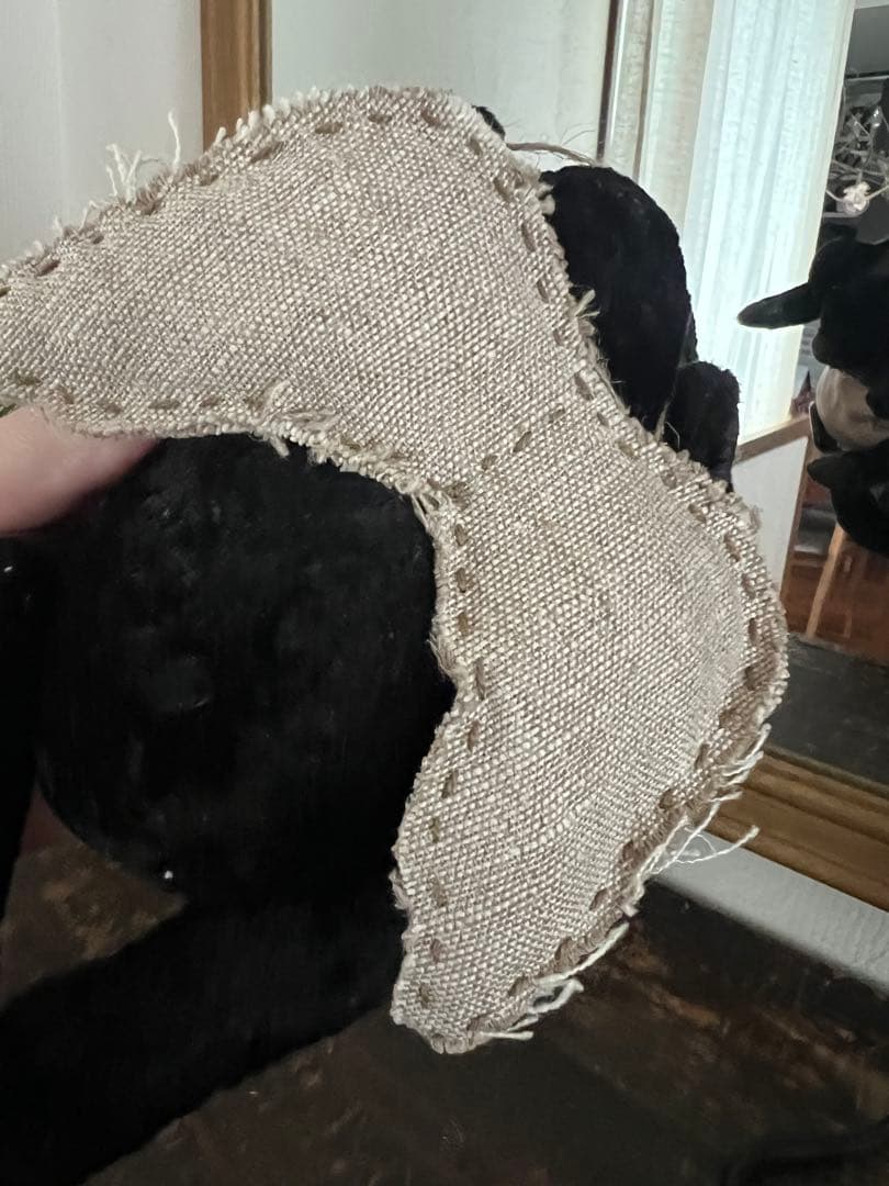 ビンテージ 黒いぬいぐるみ アンティーク人形